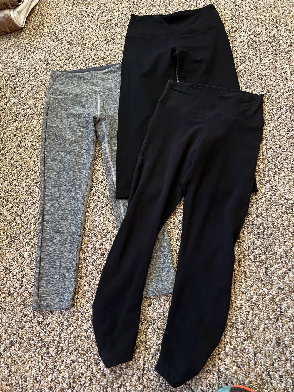 Old Navy Women's Leggings Trio - Black & Gray